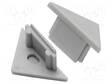LED PROFIILIN PÄÄTYPALA - HARMAA - 2KPL - ABS - TRIO10 - Profiilit LED nauhoille - TOP-91060022 - 1