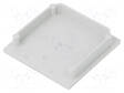 LED PROFIILIN PÄÄTYPALA - HARMAA - 2KPL - ABS - VÄLIKALVON LAJI: C - Profiilit LED nauhoille - TOP-V4960022 - 2
