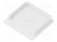 LED PROFIILIN PÄÄTYPALA - HARMAA - 2KPL - ABS - VÄLIKALVON LAJI: D - Profiilit LED nauhoille - TOP-V4970022 - 2