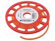 MERKIT - MERKINTÄ: 3 - 1,3÷3MM - PVC - ORANSSI - -30÷80°C - LÄPILADOTTAVA - Kaapeleiden merkintä - WM-1568241512 - 2