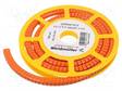 MERKIT - MERKINTÄ: 3 - 4÷10MM - PVC - ORANSSI - -30÷80°C - LÄPILADOTTAVA - Kaapeleiden merkintä - WM-1568261512 - 2