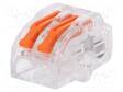PIKALIITIN - JOUSIPURISTIN - 0,2÷4MM2 - 450V - 32A - JOHTOON - NAVAT: 1 - WAGO ja muut pikaliittimet - ZU-402 - 1