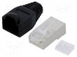 LIITIN: RJ45 - PISTOKE - PIN: 8 - CAT: 6 - SUOJATTU,SUOJAN KANSSA - 8P8C - RJ liittimet - LOG-MP0022 - 1