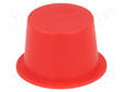 KANNE - RUNKO: PUNAINEN - ULKOHALK: 30MM - H: 13,3MM - LDPE - PAINETTAVA - Tapit ja hylsyt - SP292 - 1