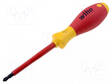 SCREWDRIVER: INSULATED - POZIDRIV® - PZ2 - BLADE LENGTH: 100MM - 1KVAC - Ruuvimeisselit ja sarjat - WIHA.324PZ2 - 1