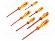 SCREWDRIVER: INSULATED-SET - INSULATED - SQUARE,PHILLIPS,SLOT - Ruuvimeisselit ja sarjat - KT-30607MR02 - 1