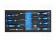SCREWDRIVER: UNIVERSAL-SET - IN A FOAM TRAY - 7PCS. - Ruuvimeisselit ja sarjat - HT7G132 - 1