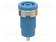 LABORATORY CONNECTOR: 4MM BANANA - SOCKET - 25A - BLUE - SOLDEPUNAINEN - Banaanijatkoliittimet - D-3272 - 1