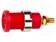 LABORATORY CONNECTOR: 4MM BANANA - SOCKET - 1KV - 36A - PUNAINEN - 34MM - Banaanijatkoliittimet - POM-72912-2 - 1