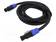KAAPELI - SPEAKON NAARAS 4PIN,MOLEMMIN PUOLIN MUSTA - PVC - Muut audio-videokaapelit - TAS-RF5412 - 1