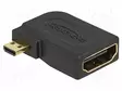 HDMI ADAPTERI -PISTORASIA,MICRO HDMI PISTOKE - HEC - MUSTA - HDMI, DVI, DisplayPort johdot - DELOCK-65352 - 1