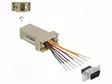 ADAPTERI - D-SUB 9PIN PISTOKE,RJ45-PISTORASIA - HARMAA - Tietokonekaapelit ja -adapterit - DELOCK-65462 - 1