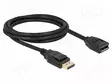 KAAPELI - DISPLAYPORT-PISTORASIA,DISPLAYPORT-PISTOKE - PIT: 2M - HDMI, DVI, DisplayPort johdot - DELOCK-80002 - 1