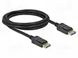 KAAPELI - DISPLAYPORT-PISTOKE,MOLEMMIN PUOLIN - DISPLAYPORT 2.0 - HDMI, DVI, DisplayPort johdot - DELOCK-80262 - 1