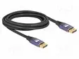 KAAPELI - DISPLAYPORT-PISTOKE,MOLEMMIN PUOLIN - DISPLAYPORT 1.4 - HDMI, DVI, DisplayPort johdot - DELOCK-80602 - 1