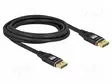 KAAPELI - DISPLAYPORT-PISTOKE,MOLEMMIN PUOLIN - DISPLAYPORT 1.4 - HDMI, DVI, DisplayPort johdot - DELOCK-80622 - 1