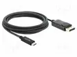 KAAPELI - DISPLAYPORT-PISTOKE,USB C PISTOKE - TEKSTIILI - PIT: 2M - HDMI, DVI, DisplayPort johdot - DELOCK-81702 - 1
