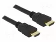 KAAPELI - HDMI-PISTOKE,MOLEMMIN PUOLIN - PIT: 0,25M - MUSTA - 30AWG - HDMI, DVI, DisplayPort johdot - DELOCK-83352 - 1