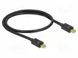 KAAPELI - MINI DISPLAYPORT-PISTOKE,MOLEMMIN PUOLIN - PIT: 0,5M - HDMI, DVI, DisplayPort johdot - DELOCK-83472 - 1