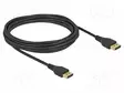 KAAPELI - DISPLAYPORT-PISTOKE,MOLEMMIN PUOLIN - DISPLAYPORT 1.2 - HDMI, DVI, DisplayPort johdot - DELOCK-85912 - 1