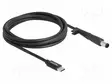KAAPELI - USB C PISTOKE,DC 7,4/5,0 LIITIN - SUORA - MUSTA - 1,5M - DC virtakaapelit - DELOCK-87972 - 1