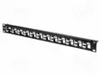 PATCH PANEL - KEYSTONE - RACK - MUSTA - RACK 19" - PORTTIEN LUKU: 24 - Tietokonetarvikkeet - muut - DN-91412 - 1