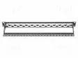 PATCH PANEL - KEYSTONE - RACK - MUSTA - RACK 19" - PORTTIEN LUKU: 24 - Tietokonetarvikkeet - muut - DN-91412 - 2
