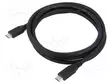 KAAPELI - USB 4.0 - USB C PISTOKE,MOLEMMIN PUOLIN - 1,5M - MUSTA - USB kaapelit ja adapterit - GOOBAY-74192 - 1