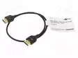 KAAPELI - HDMI-PISTOKE,MOLEMMIN PUOLIN - 0,5M - MUSTA - LANKA: CCS - HDMI, DVI, DisplayPort johdot - GOOBAY-75292 - 1