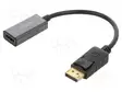 ADAPTERI - DISPLAYPORT-PISTOKE,HDMI-PISTORASIA - 0,2M - MUSTA - HDMI, DVI, DisplayPort johdot - SAVAK-62 - 1