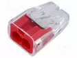 PIKALIITIN - 32A - 600V - JOHTOON - JOUSIPURISTIN - 0,75÷4MM2 - NAVAT: 1 - WAGO ja muut pikaliittimet - SCP2 - 1