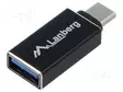 ADAPTERI - OTG,USB 3.1 - USB A RASIA,USB C PISTOKE - NIKKELÖITY - USB kaapelit ja adapterit - AD-UC-UA-02 - 1