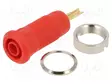LABORATORY CONNECTOR: 2MM BANANA - SOCKET - OVERALL LEN: 29MM - PUNAINEN - Banaanijatkoliittimet - MLB2.0-L-22 - 1