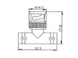 BNC UROS - 2xBNC NAARAS T-LIITIN - Plugit ja jakit - CBNC22 - 2