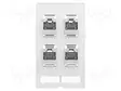 LIITIN: RJ45 - PISTORASIA - IP65 - SUORA - DATA MODULE (4X RJ45) - Erikoisliittimet - 39500020122 - 1