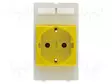 AC LIITIN-PLUG SOCKET MODULE GERMANY KELTAINEN (VDE) - Erikoisliittimet - 39500010002 - 1
