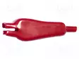 ERISTIN - 3KV - PUNAINEN - PVC - 79MM - Krokotiili klipsit - BU-28-2 - 1