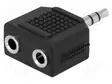 HAAROITIN - JACK 3,5 MM PISTORASIA X2,3,5MM PLUGI - Audioliitinadapterit - AC-012 - 1