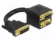 HAAROITIN - SINGLE LINK - 0,1M - MUSTA - MUSTA - HDMI, DVI, DisplayPort johdot - DELOCK-65052 - 1