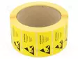 ITSELIIMAUTUVA ETIKETTI - ESD - 50X25MM - 1000KPL - RULLA - ESD teipit ja etiketit - ATS-055-0002 - 1