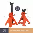 JACK STANDS 2T - 2pcs - Tunkit - AJS2T-2 - 6