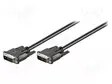 KAAPELI - DVI-D (18+1) PISTOKE,MOLEMMIN PUOLIN - 2M - MUSTA - HDMI, DVI, DisplayPort johdot - DVIMM1812 - 1
