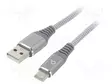KAAPELI - USB 2.0 - USB A PISTOKE,USB C PISTOKE - KULLATTU - 2M - USB kaapelit ja adapterit - CC-USB2B-AMCM-2WB2 - 1