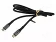KAAPELI - USB 3.2 GEN 2X2 - USB C PISTOKE,MOLEMMIN PUOLIN - 1M - USB kaapelit ja adapterit - CU0432 - 1