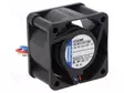 LAITETUULETIN - DC - 12VDC - 40X40X25MM - 24M3/H - 46DBA - KUULA - DC 12V tuulettimet - 412JHH2 - 1