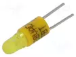 LED LAMPPU - KELTAINEN - BI-PIN - 28VDC - 28VAC - MUOVI - 3MM - -20÷60°C - Merkkivalot ja pienoislamput - 15015452 - 1