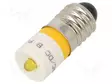 LED LAMPPU - KELTAINEN - E10 - 12VDC - 12VAC - 3MM - -20÷60°C - Merkkivalot ja pienoislamput - 18603252 - 1