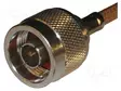 LIITIN: N - PISTOKE - UROS - SUORA - 50OHM - PURISTETTAVA - KULLATTU - N liittimet - 172142 - 2