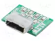LIITIN: USB AB MICRO - SMT - PIN: 5 - VAAKASUORA - USB 2.0 - KULLATTU - USB liittimet - MUC-20PFFR-JS7002 - 1