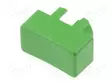 NÄPPÄIN - SUORAKULMA- VIHREÄ - 12,5X6,5MM - MUOVI - TACT mikrokytkimet - MEC1P02 - 1